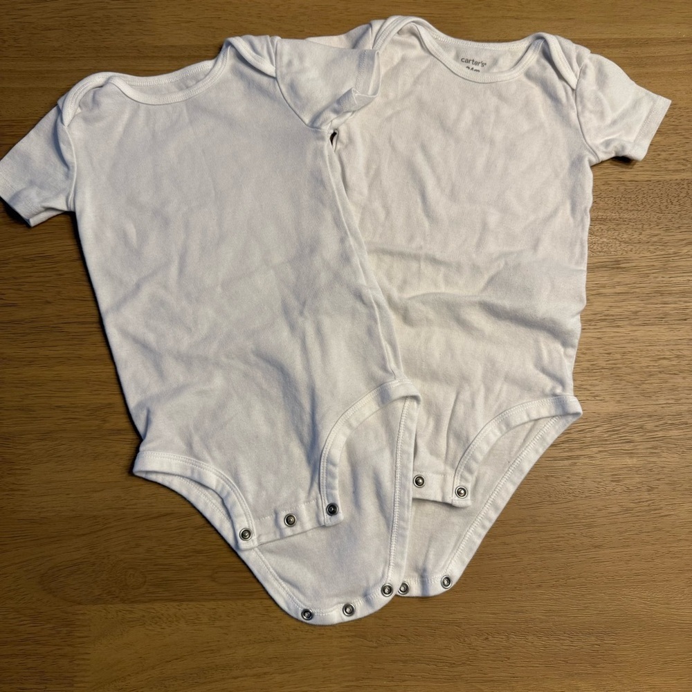 Two Carter's White Bodysuit